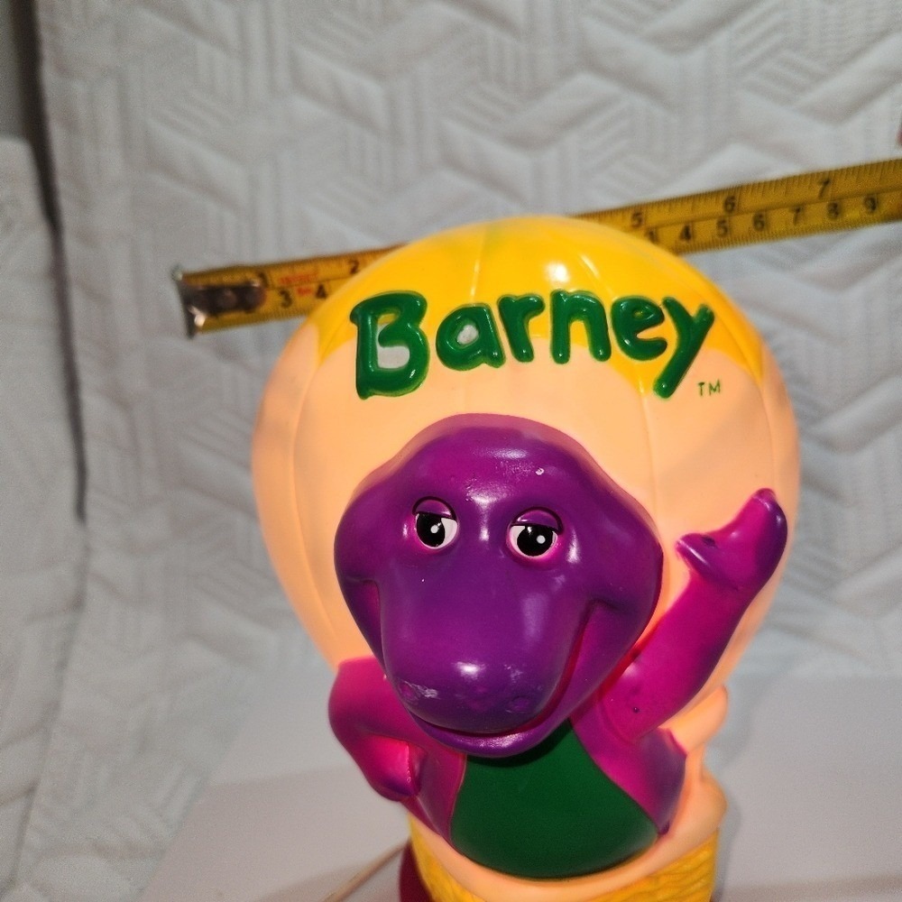 Vintage Barney Lamp childrens Hot Air Ballon 1992 Collectible electric works - Picture 7 of 12